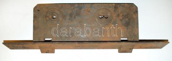 Nagyméretű zárszerkezet, rozsdás, kulcs nélkül, m: 60 cm