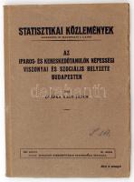 Dr. Áfra Nagy János: Az iparos- és kereskedőtanulók népességi viszonyai és szociális helyzete Budapesten. Statisztikai Közlemények 69. kötet 2. szám. Bp., Székesfőváros Statisztikai Hivatala. Kiadói papírkötés, jó állapotban.