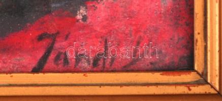 Jándi jelzéssel: Szellemidézés, akvarell, papír, üvegezett fa keretben,  33,5×43,5 cm