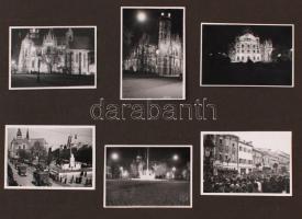 1938 Felvidéki bevonulás 11 6x9-es érdekes fotó albumlapokon