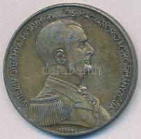 1939. "Magyar Bronz Vitézségi Érem" bronzolt hadifém kitüntetés mellszalag és fül nélkül T...