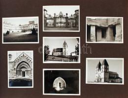 cca 1940 90-100 db családi és városképes fotó a Felvidékről elsősorban, albumban