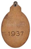 1937. "Budahegyvidéki Polgári Lövész Egyesület Emlék Verseny - Trianon" irredenta Br jelvé...