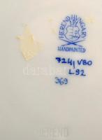 Herendi Viktória mintás teás csésze és alj, kézzel festett, jelzett, hibátlan