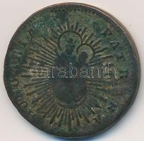 1760. Rézdénár "Mária Terézia" nyílt korona T:2-,3
Unger III.: 1277