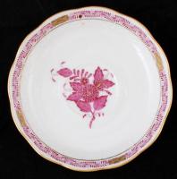 Herendi Apponyi mintás teás csésze + alj, kézzel festett, jelzett, hibátlan