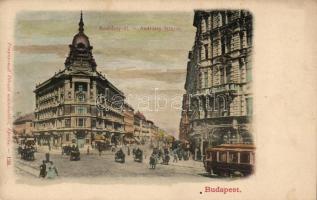 Budapest VI. Andrássy út, pénztár, villamos; Divald (EK)