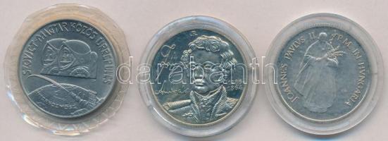 1980. 100Ft Ni "Szovjet-magyar közös űrrepülés"  + 1986. 100Ft alpakka "Fáy András&qu...