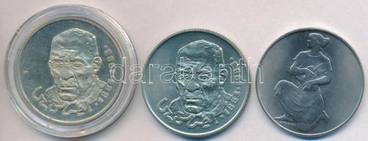 1981. 100Ft "FAO" tokban tanúsítvánnyal + 100Ft alpakka "Czóbel Béla" (2x) az eg...