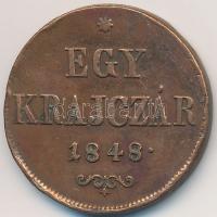 1848. 1kr Cu T:2,2-