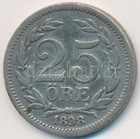 Svédország 1898EB 25ö Ag T:2- Sweden 1898EB 25 Öre Ag C:VF