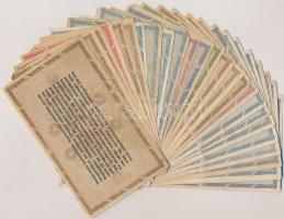 28db-os vegyes magyar adópengő bankjegy tétel T:vegyes