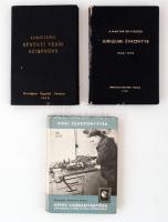 3 db vegyes témájú könyv-A magyar üdvégység jubileumi évkönyve 1945-1970. Vác, 1970, Országos Ügyvédi Tanács; Nemzetközi bűnügyi védői szimpózion. Bp., 1968, Országos Ügyvédi Tanác; Wratkowski-Paszkowski-Wojdak: Gépek karbantartása. Bp., 1979, Műszaki Könyvkiadó. Kiadói műbőr és kartonált kötés, kötetenként változó állapotban.