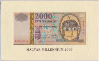 2000. 2000Ft "Millennium" (4x) sorszámkövetők! T:I Mind eredeti bontatlan díszcsomagolásba...