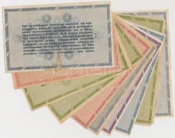 1946. 10db-os vegyes adópengő tétel, főleg sor- és sorszám nélküliek T:vegyes