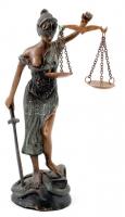 Justitia, réz, jelzés nélkül, hiányos, m:23 cm