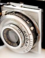 cca 1939 Kodak Retinette II(type 160) fényképezőgép eredeti bőr tokjában, kopottas állapotban /
cca ...