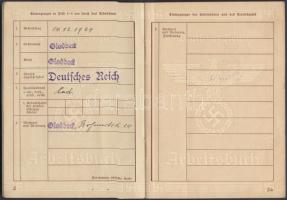 1939 Deutsches Reich Arbeitsbuch, kitöltött német birodalmi munkakönyv /
1939 Deutsches Reich Arbeit...