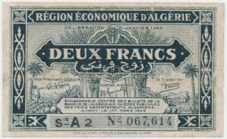 Algéria 1944. 2Fr T:restaurált Alegria 1944. 2 Francs C:restored