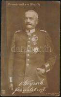 Remus von Woyrsch(1847-1920) porosz tábornokot ábrázoló fotólap, 14x9 cm / Remus von Woyrsch(1847-1920) Generaloberst / prussian general