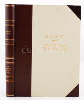 Madách Imre: Az ember tragédiája. Zichy Mihály rajzaival. Sorszámozott bibliofil kiadás a mű bemutatójának 75. évfordulójára. (Bp.) 1958. Magyar Helikon. 222 l. 1 sztl. lev. 20 t. Aranyozott kiadói félbőr-kötésben. Tékában, hibátlan állapotban