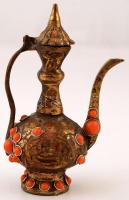 Dekoratív réz tárgyak, váza,  2 db kiöntő