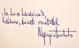 Nyerges András: Jó vér. Bp., 1969. Helikon. Dedikált!