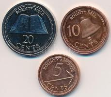Pitcairn-szigetek 2009. 5c + 10c + 20c T:1-,2
Pitcairn Islands 2009. 5 Cents + 10 Cents + 20 Cents C...