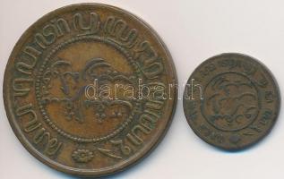Holland Kelet-India 1858. 2 1/2c Cu + 1859. 1/2c Cu T:2-,3
Netherlands East Indies 1858. 2 1/2 Cent ...