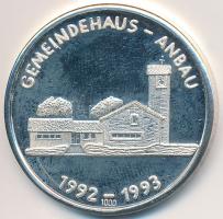 Németország 1993. "Bisingen Evangélikus Templom / Faluház" Ag emlékére dísztokban (11.13g/...