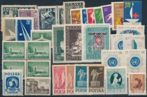 1939-1963 35 db bélyeg, közte teljes sorok, pár és  és 4-es tömb