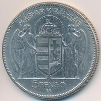 1930. 5P Ag "Horthy jobbra" T:3
Adamo P8