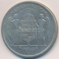 1930. 5P Ag "Horthy jobbra" T:3
Adamo P8