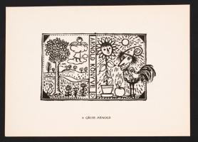 1962 12 metszet magyar grafikusoktól, benne: Gross Arnold (Arnold könyve), Menyhárt József, Bordás F...