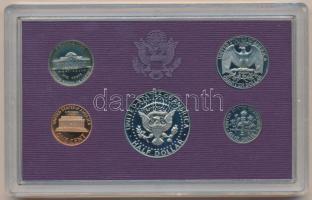Amerikai Egyesült Államok 1987S 1c-1/2$ (5xklf) forgalmi sor plasztiktokban T:PP
USA 1987S 1 Cent - ...