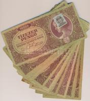 1945. 10.000P (30x) mind "MNB" bélyeggel T:vegyes