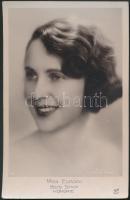 1929 Simon Böske, Miss Europa, feliratozott fotólap, 9x14 cm