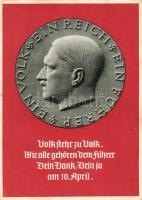 1938 Ein Volk, ein Reich, ein Führer / Hitler, NS propaganda, So. Stpl (EK)