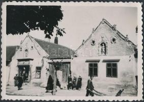 cca 1930-1940 Sopron, Két mór-ház, hátoldalon feliratozva, 9x6 cm