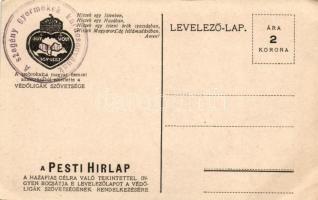 Budapest V. Szabadság tér, irredenta szobor, Nyugat, Pesti hírlap kiadása (EK)