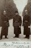 1903 Vienna, Wien, Schönbrunn, soldiers photo