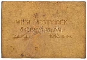 Stetka Gyula (1885-1925) - Gácsik Lajos (1905-1981) 1943. "Weiss Manfred Vállalatok Testedző Kö...