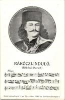 Rákóczi-induló; Zenés levelezőlapok 14. sz. / Rákóczi-Marsch, sheet music