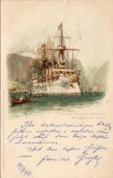 Kreuzer Kaiserin Augusta Litho