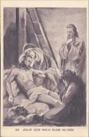 A keresztút s: Márton L. 14 lapból álló képeslap füzet