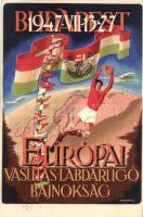 1947 Európai Vasutas Labdarúgó Bajnokság, Budapest / European Railway Football Championship, advertisement s: Molnár Jenő (EK)