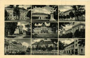 12 db főként RÉGI magyar városképes lap / 12 old Hungarian postcard, 'Weinstock'