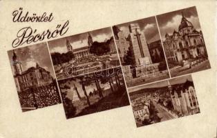 12 db főként RÉGI magyar városképes lap / 12 old Hungarian postcard, 'Weinstock'