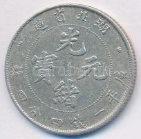 Kína / Hupeh tartomány 1895-1907. 20c Ag "Kuang-hsü" T:2,2- China / Hupeh province 1895-1907. 20 Cents Ag "Kuang-hsü" C:XF,VF Krause Y#125.1