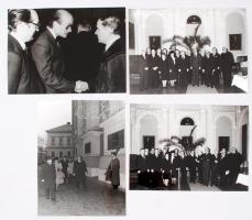 1986 Debrecen, Dr. A.R. Goldie református teológus avatása, résztvevők között Dr. Szakács József, Dr...